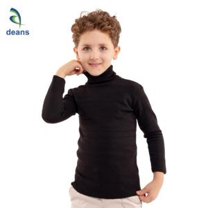 Best Quality High Necks for Girls and Boys - Black, 12